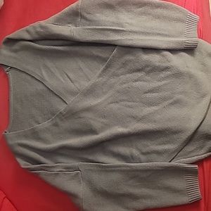 Cross front XL Light Blue Sweater (not gray)
